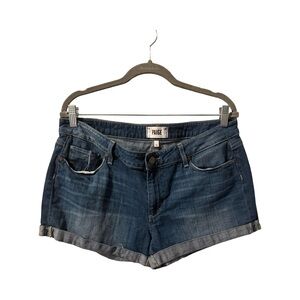 PAIGE Jimmy Jimmy Short Women's Dark Blue Jean Shorts Size 31